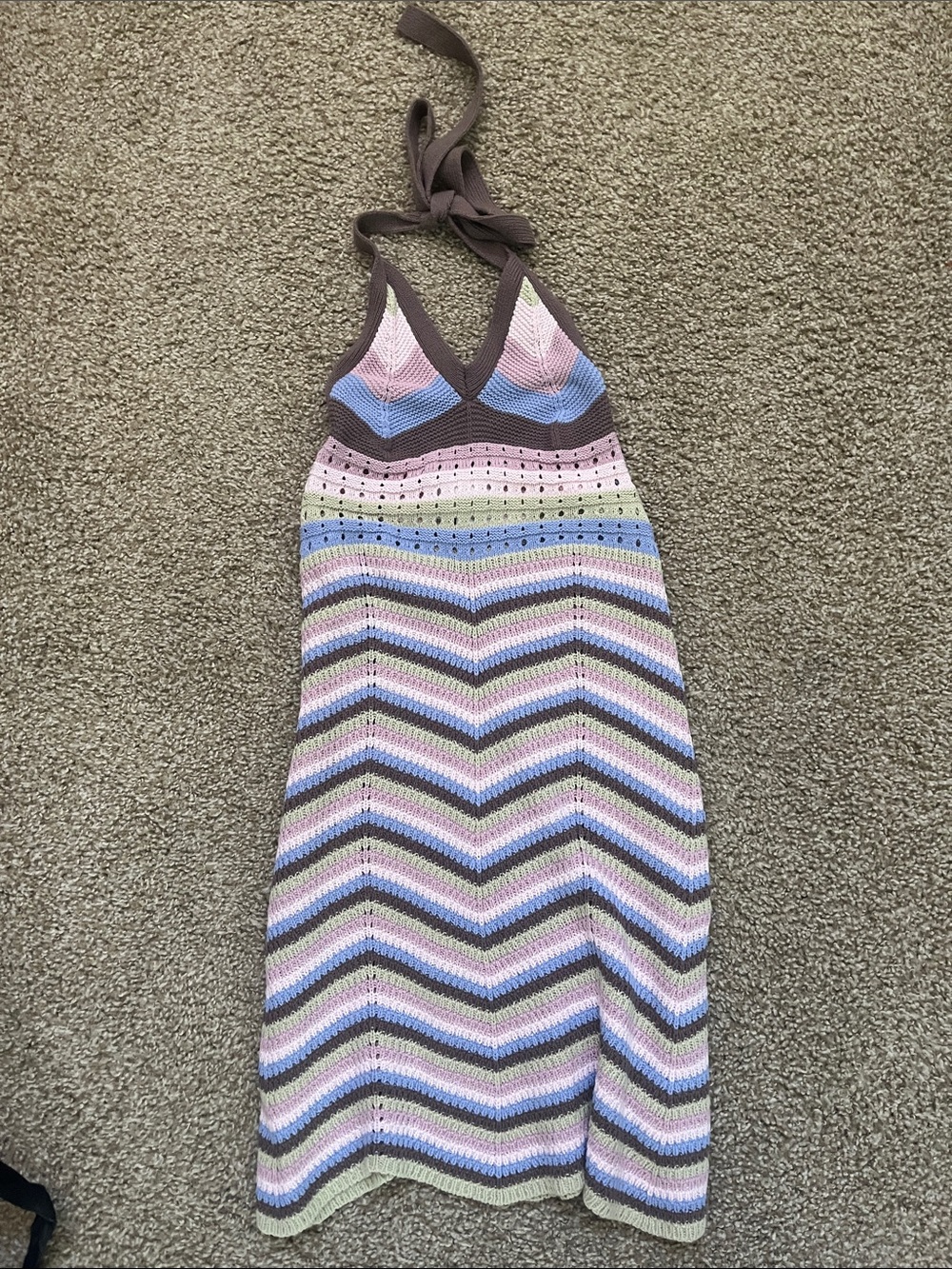 Pink Rose Pink Multi-Color Croquet Dress
